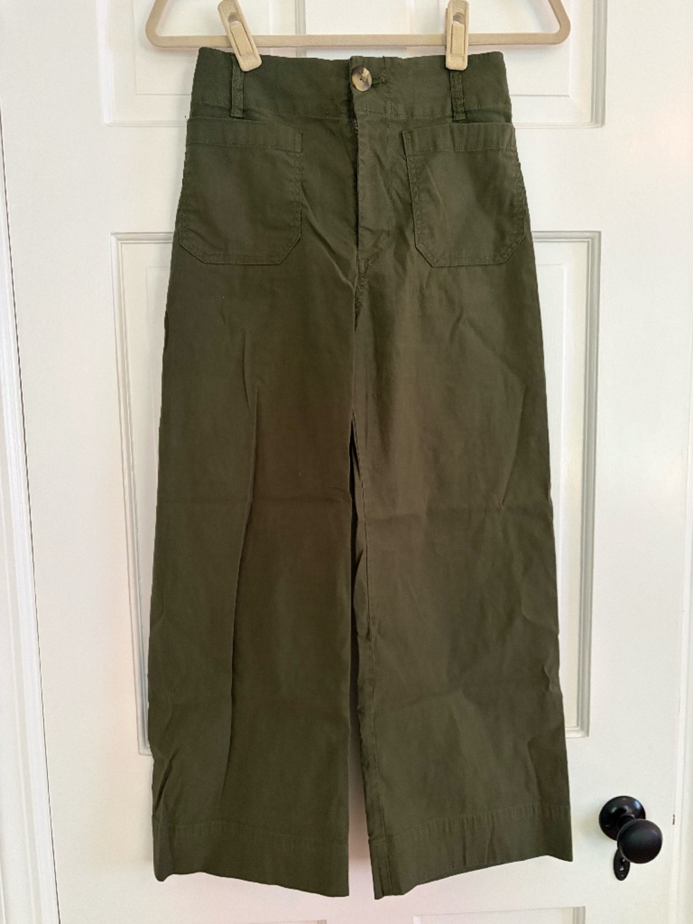 Anthropologie Colette Wide Leg Crop Pants